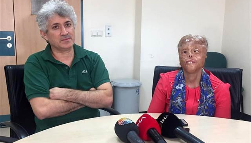 Yüz nakli bekleyen Leyla, Ömer Özkan’la görüşmek için Antalya’da Yüz nakli bekleyen Leyla, Ömer Özkan’la görüşmek için Antalya’da