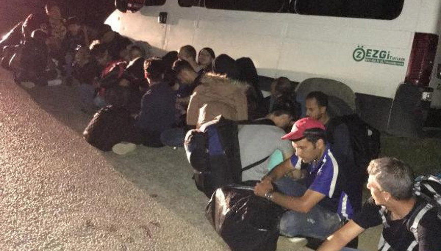 Çanakkalede 48 kaçak göçmen yakalandı