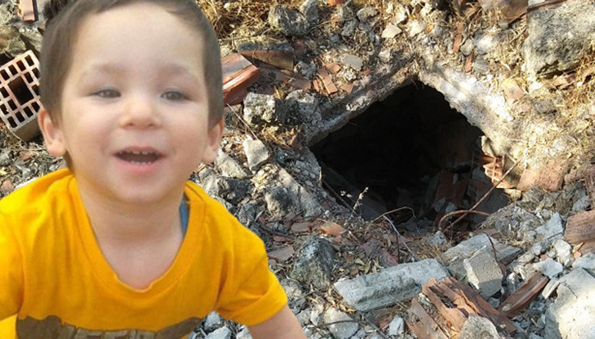 Vahşice öldürülmüştü Eymenin cansız bedeni bu çukurda bulundu