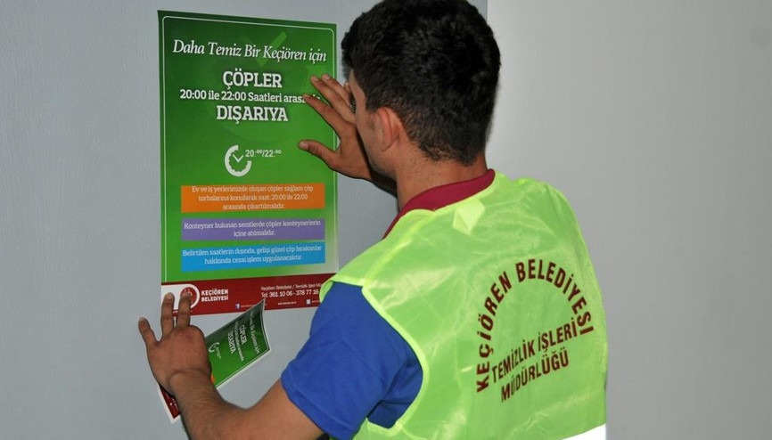 Çöpleri 20.00-22.00 arası dışarı koyun