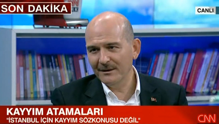 İçişleri Bakanı Süleyman Soyludan İstanbul ve Ankara için kayyım açıklaması İçişleri Bakanı Süleyman Soyludan İstanbul ve Ankara için kayyım açıklaması