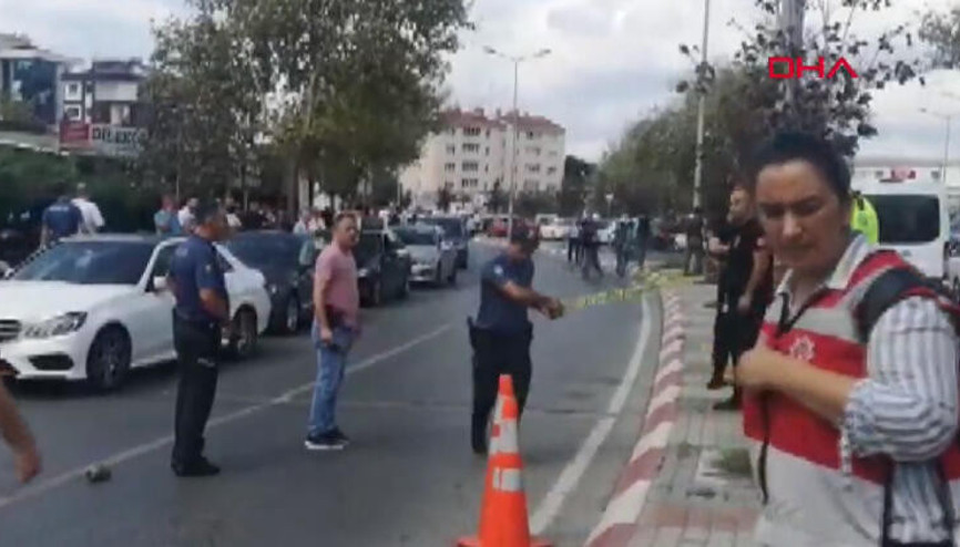 Kartaldaki Anadolu Adalet Sarayı önünde silahlı saldırı