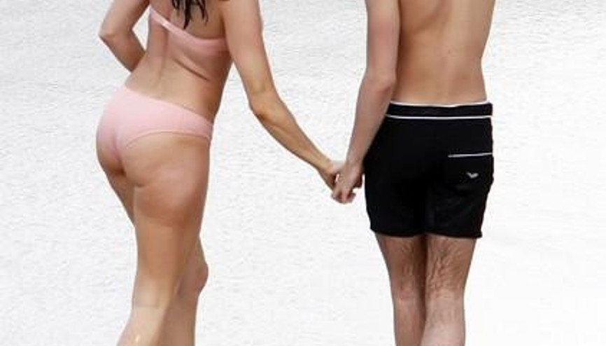 Stephanie Seymour oğlu ile tatilde