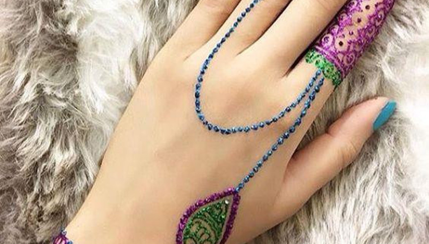 Yeni Moda:Simli Hint Kınası