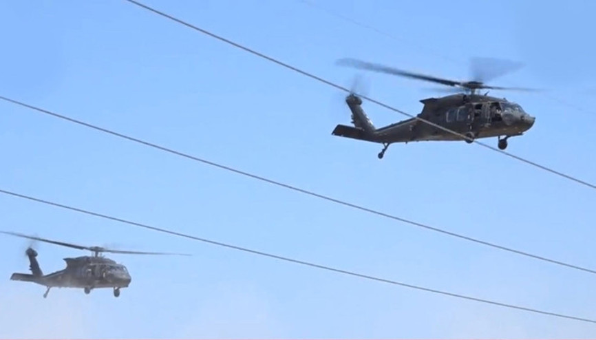 Şanlıurfa’da sıcak anlar Helikopterler peş peşe havalandı…