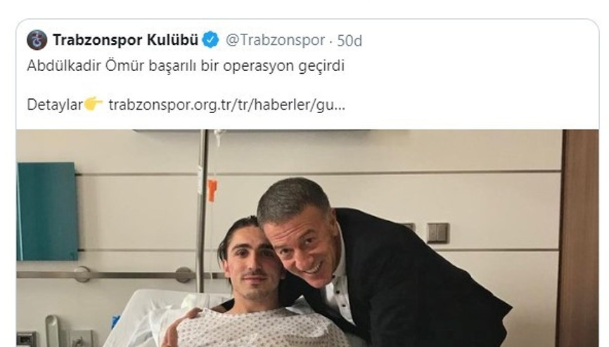 Barcelonadan Abdülkadir Ömüre geçmiş olsun mesajı