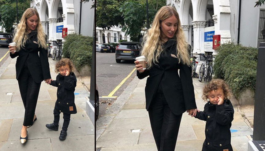 Azur Beyin okulda ilk günü: O da Londrada okuyor