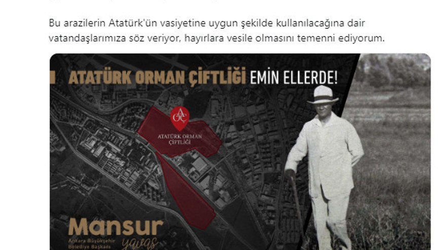 Yavaş: Atatürk’ün vasiyetine uygun kullanılacak