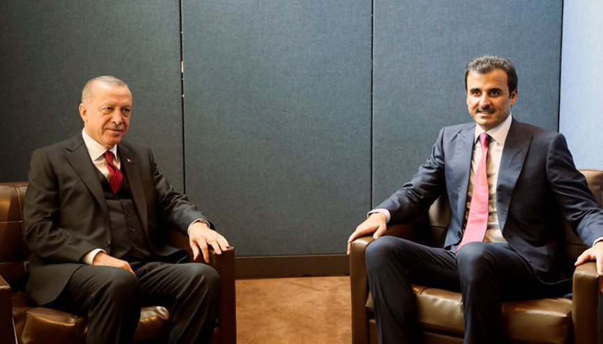 Cumhurbaşkanı Erdoğan, Katar Emiri Al Sani ile görüştü