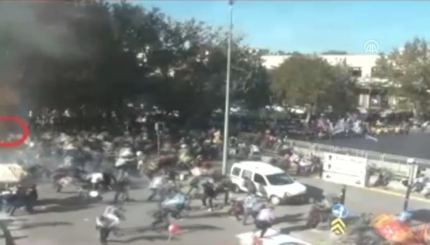 Ankara Garı önündeki terör saldırısının yeni görüntüleri ortaya çıktı
