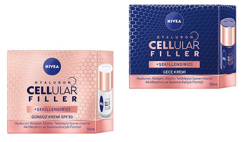 NIVEAdan yeni Hyaluron Cellular Filler Şekillendirici Gece ve Gündüz Kremleri NIVEAdan yeni Hyaluron Cellular Filler Şekillendirici Gece ve Gündüz Kremleri