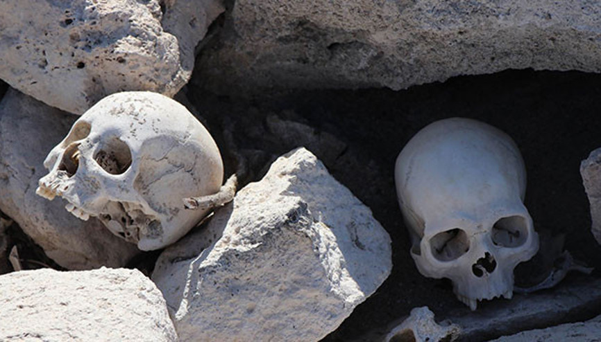 Ürküten görüntü Baraj suyu çekilince ortaya çıktı Ürküten görüntü Baraj suyu çekilince ortaya çıktı