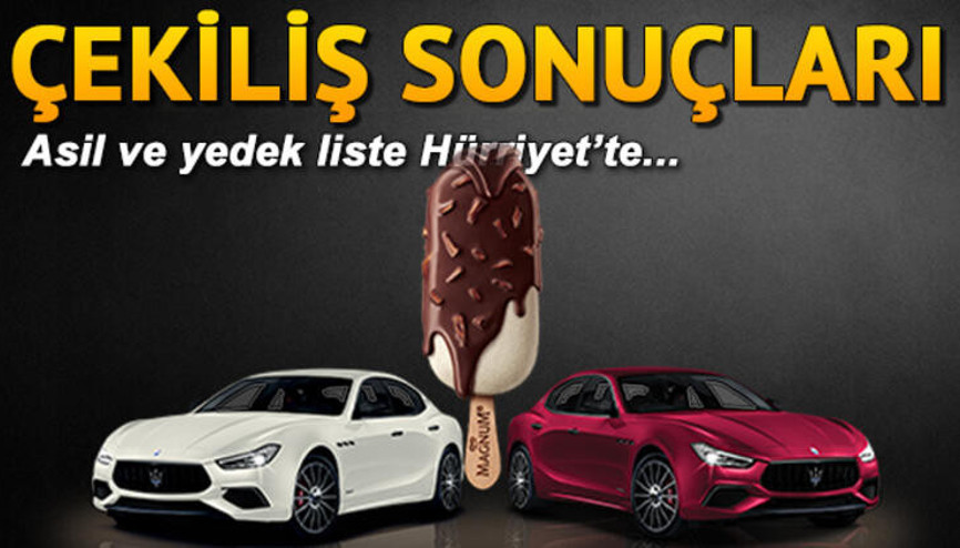 Magnum çekiliş sonuçları açıklandı.. İşte araba ödülünü kazanan o isimler