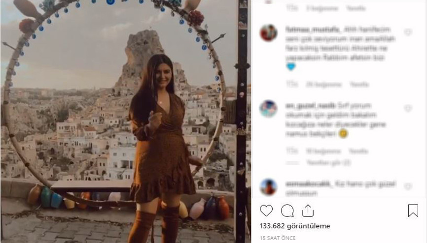 Gelin Adayı Hanife bu kez mini elbiseli pozu videosu ile gündem oldu