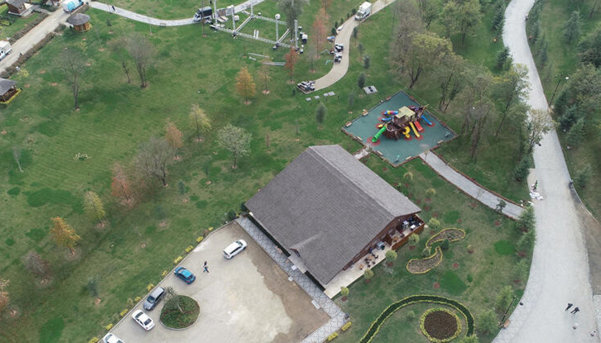 Tartışma yaratan Kemerburgaz Kent Ormanı havadan görüntülendi