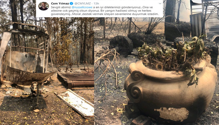 Ünlü oyuncunun evi kül oldu, Cem Yılmaz duyurdu:Sevgili abimize geçmiş olsun