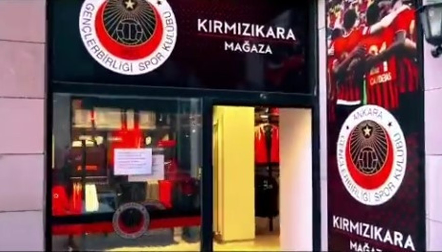 Gençlerbirliğinin Kırmızı Kara Mağazası yarın açılacak