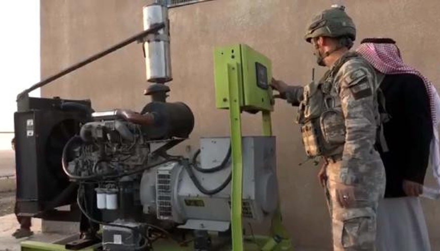 MSB: Rasulayna bağlı Nukra köyünde elektrik jeneratörü kuruldu