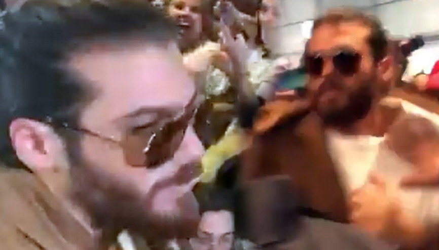 İspanyada Can Yaman izdihamı Polis korumasıyla geçti