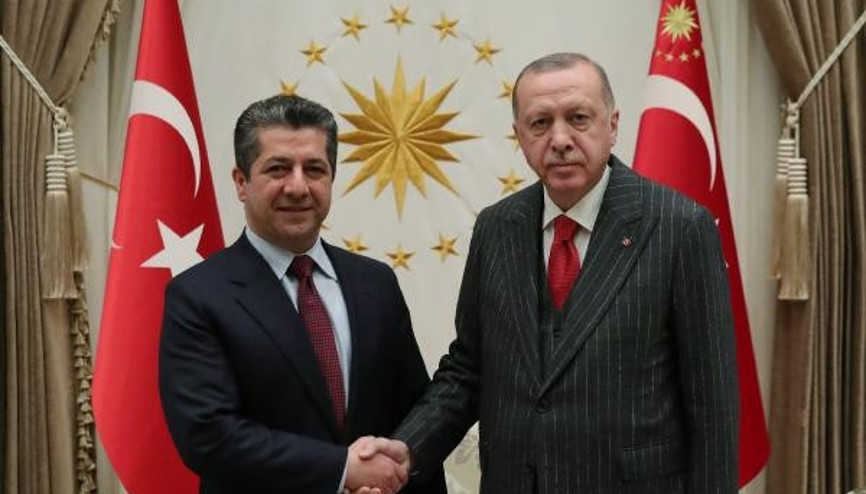 Cumhurbaşkanı Erdoğan Barzani’yi kabul etti