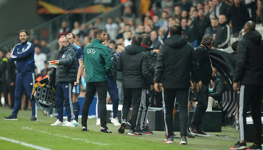 Beşiktaş - Bratislava maçının ardından büyük terbiyesizlik