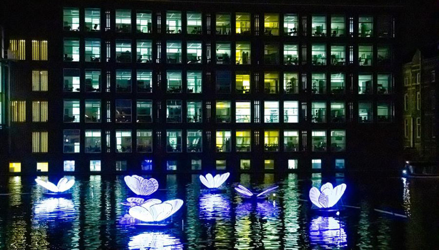 Amsterdamda ışık sanat festivali