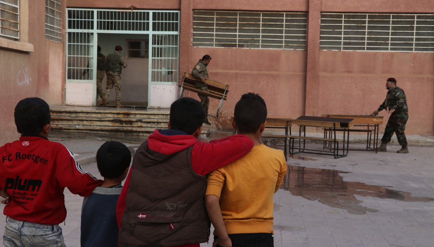 Rasulayndaki okullarda terörün izleri siliniyor