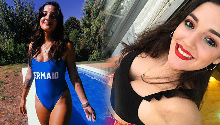 Maradonanın kızı Jana, iç çamaşırı modeli oldu