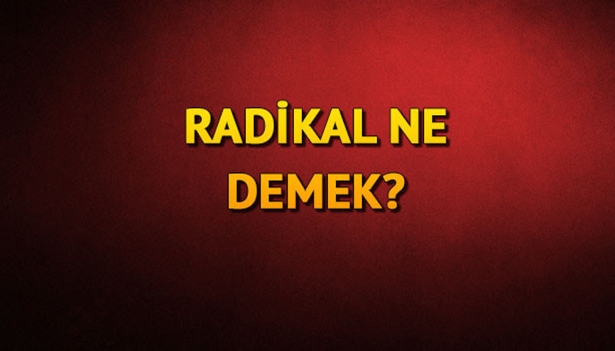 Radikal ne demek Radikal nedir