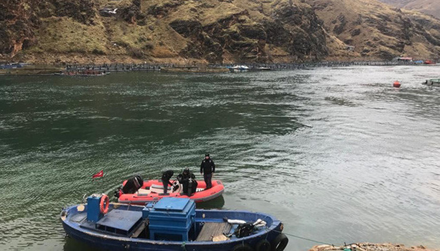 Fırat Nehrinde kaybolan sürücü bir haftadır aranıyor