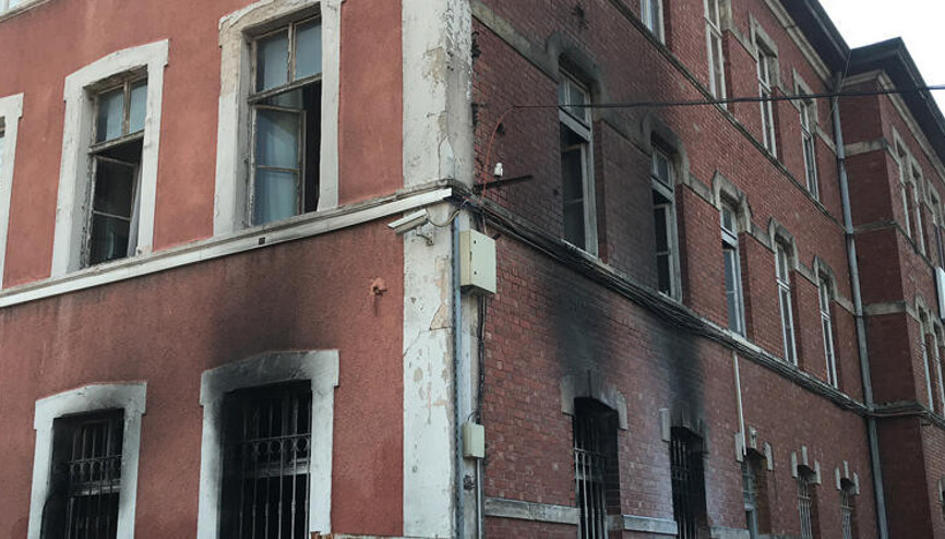 Sirkeci Tren Garında yangın
