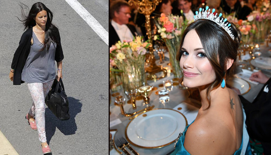 Çıplak pozlarıyla tanınan Yılanlı kadın şimdi tacıyla kral sofrasında