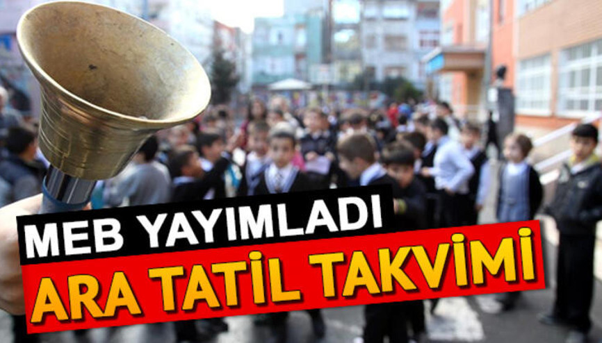 Yarıyıl tatil ne zaman Nisan ikinci ara tatili o tarihte başlayacak