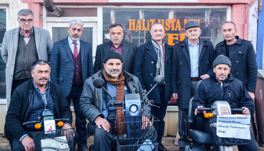 Gurbetçi iş insanı Engelli hemşehrilerinin yüzünü güldürdü