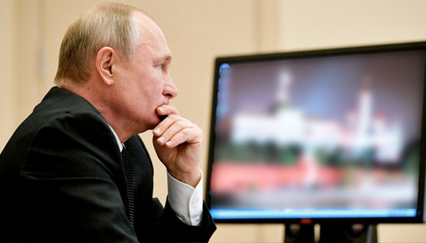 Putinin bilgisayarındaki görüntü şoke etti