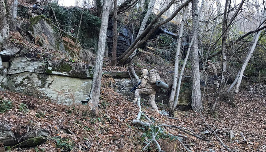 Ormanın içinde 6 katlı sığınak bulundu