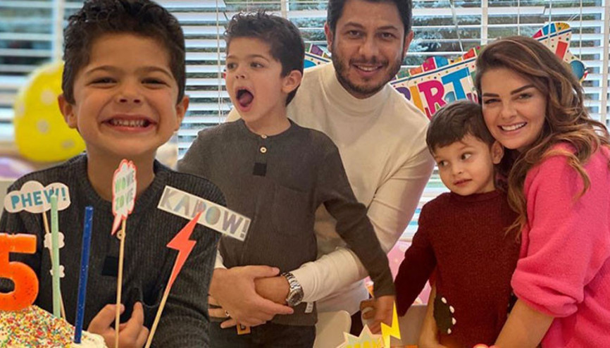 Pelin Karahandan oğluna doğum günü... Ali Demir 5 oldu