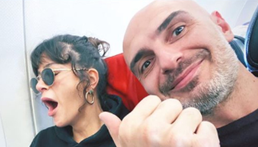 Berrak Tüzünataç ile sevgilisi Berk Suyabatmazdan ilk poz