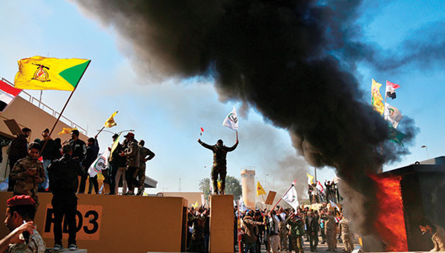 Irak’ta ABD elçiliğine baskın