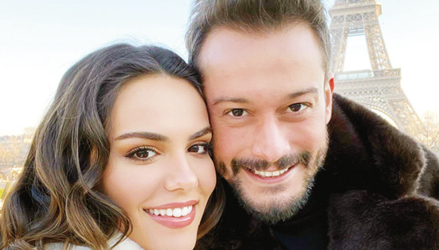 Özgü Kaya ile Burak Serdar Şanal yeni yıla Paris’te girdi