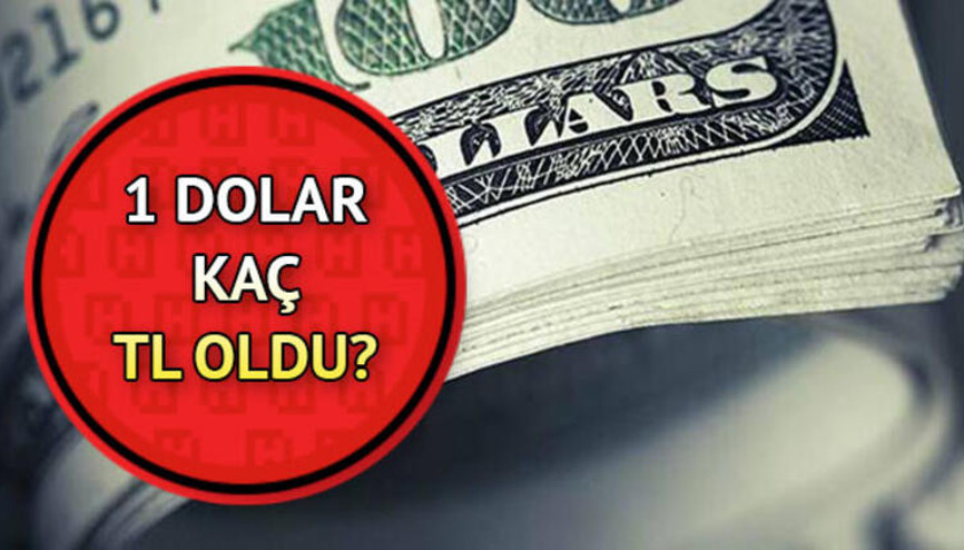 Dolar bugün ne kadar oldu 1 dolar kaç TLye karşılık geliyor