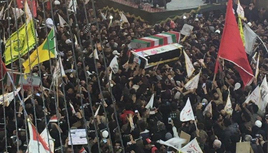 Son dakika haberi... Süleymani’nin cenazesinde definden önce dikkat çeken an