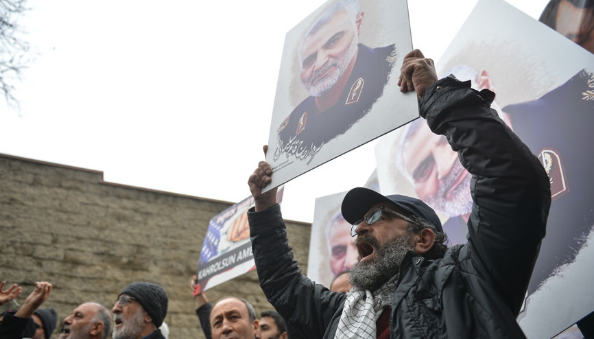 İstanbul’da, Kasım Süleymani’nin öldürülmesi protesto edildi