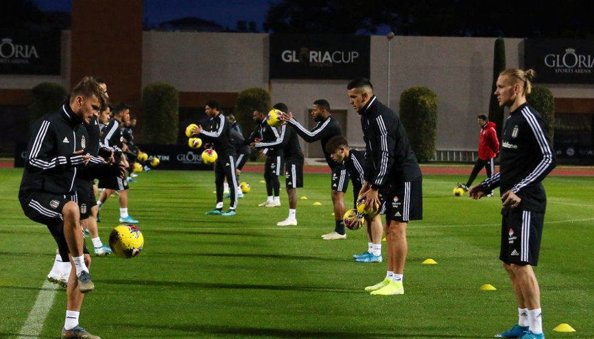 Beşiktaş, ikinci yarı hazırlıklarını sürdürdü