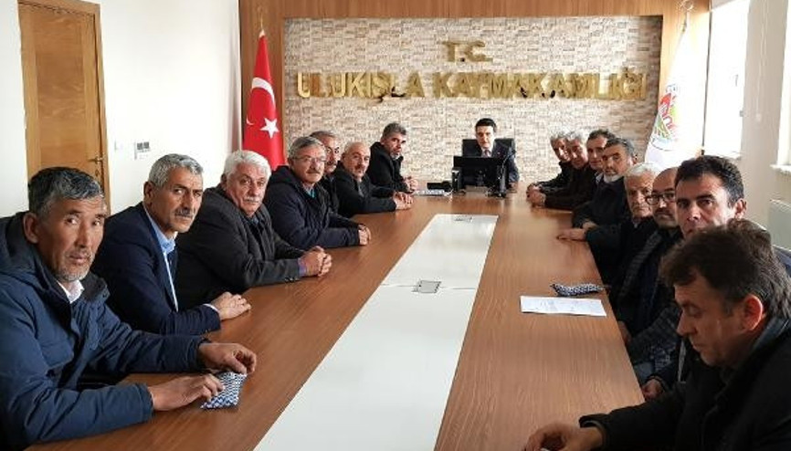 Ulukışla kaymakamı yılın ilk muhtarlar toplantısını yaptı