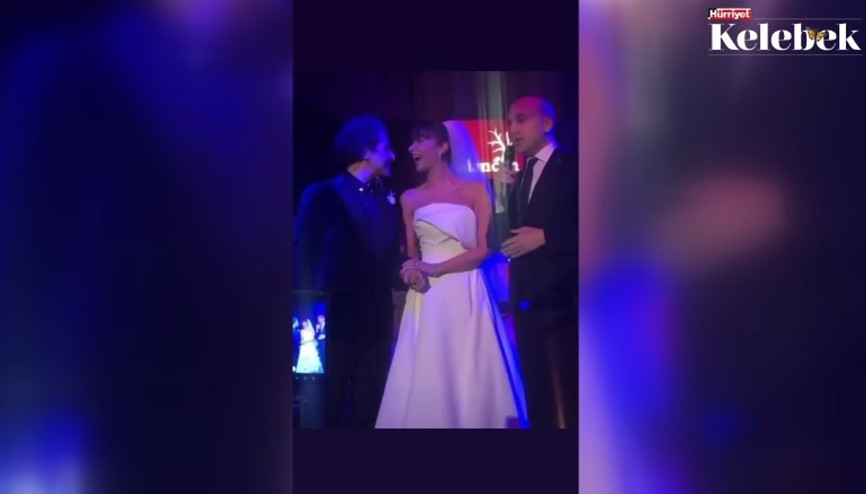 Sıla ve Hazer Amani’nin Nişantaşı’ndaki düğününden ilk görüntüler...