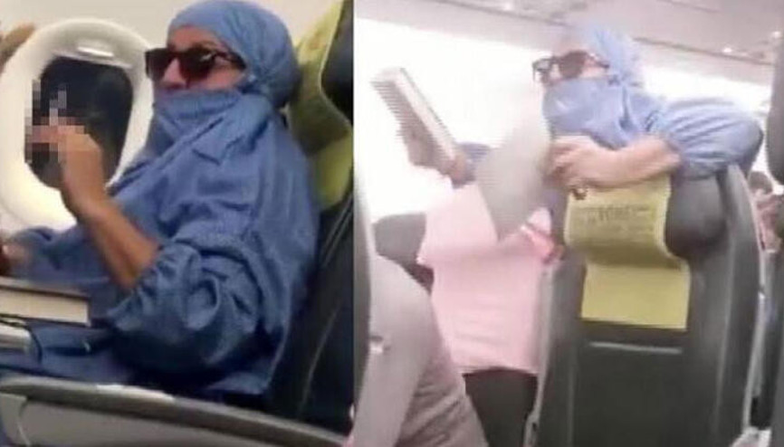 Uçakta olay çıkaran kadın mahkemede konuştu