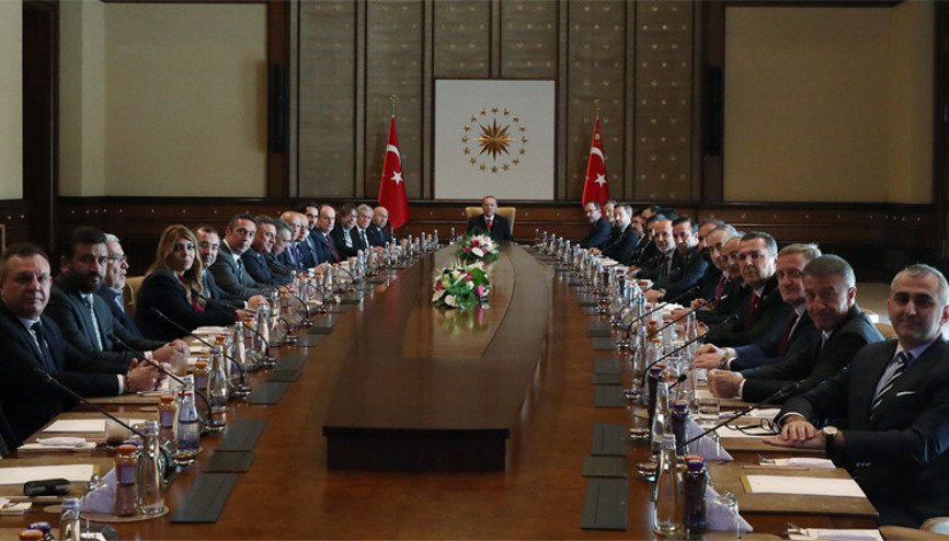 Cumhurbaşkanı Erdoğan, TFF ve Kulüpler Birliğini kabul etti Cumhurbaşkanı Erdoğan, TFF ve Kulüpler Birliğini kabul etti