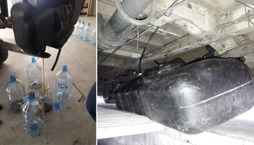 Benzin deposundan bal çıktı