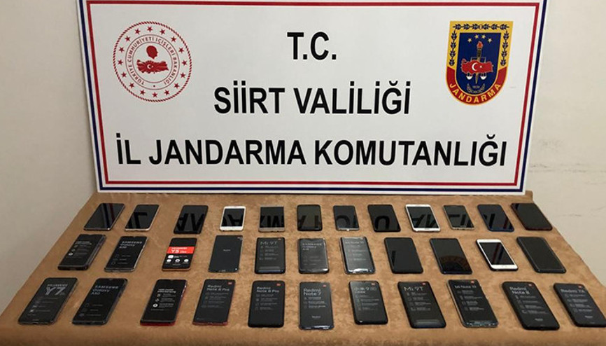 Siirtte 34 adet kaçak cep telefonu ele geçirildi